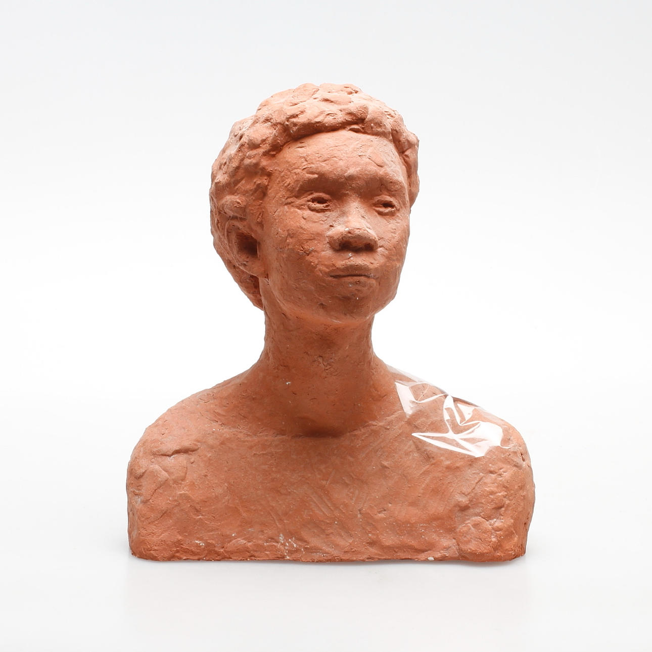 WIVE LARSSON. "Mona". Sculpture, terracotta, signed.