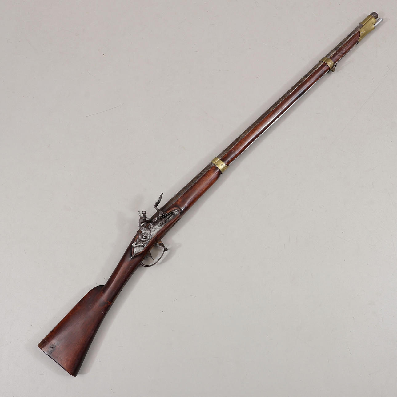 FLINTLOCK MUSKET, 19th century.