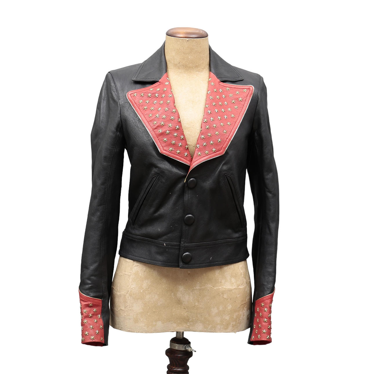 YVES SAINT LAURENT. Skinnjacka.