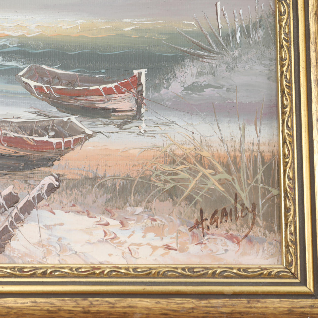 絵画 海 Howard Gailey USA ハワードゲイリー 1986年 購入 絵画 海