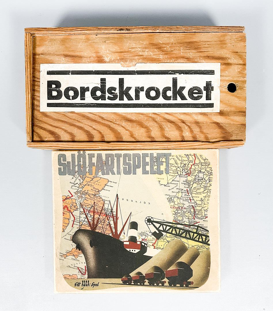 SÄLLSKAPSSPEL, 2 st, 1940-70-tal.