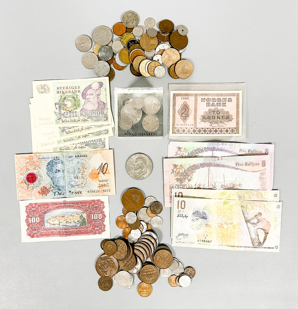 MÜNZEN UND BANKNOTEN, ein Los.