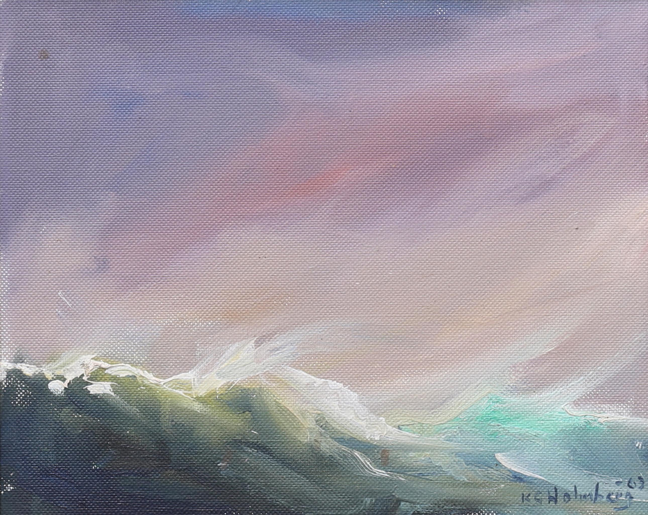 KARL GUSTAV HOLMBERG. Oil on panel, signed, dated -63.