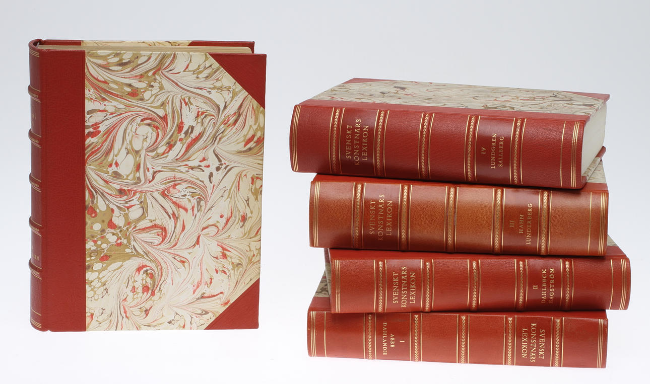 BOKVERK, 5 band, "Svenskt Konstnärslexikon", Allhems förlag.