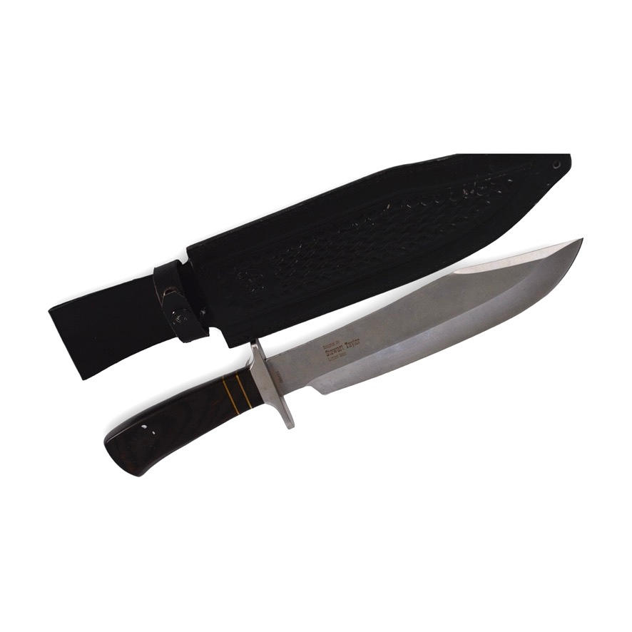 BOWIEMESSER, Smith & Wesson. Scheide aus echtem Leder.