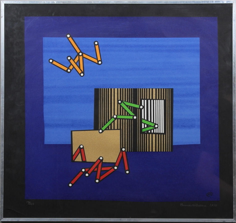 LENNART RODHE. Litografi, sign. numr. 17/260 och dat. 1970.