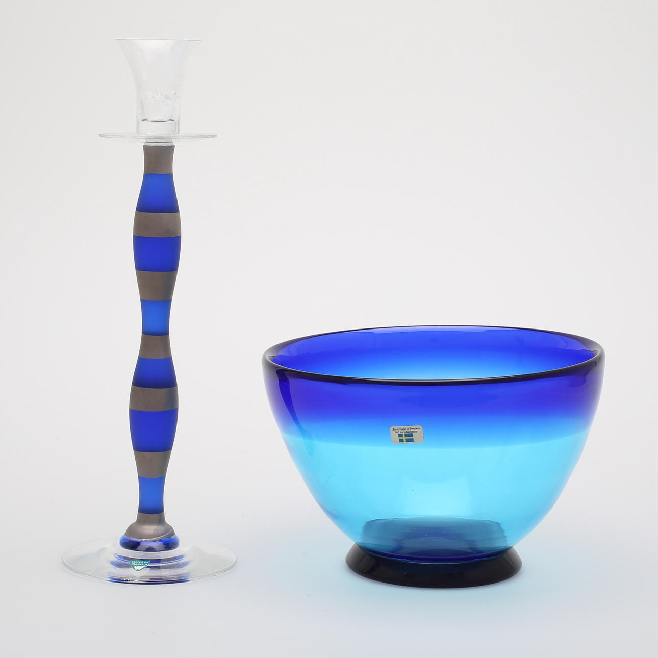 LJUSSTAKE, "Celeste", Anne Nilsson, samt SKÅL, Gösta Sigvard, signerade.