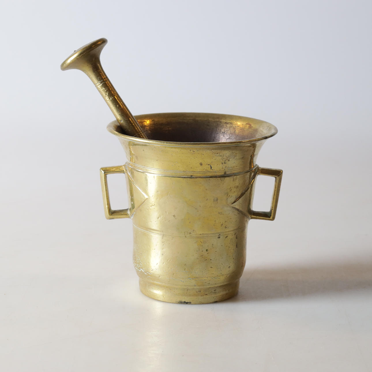 MORTEL, mässing, 1800-/1900-tal.