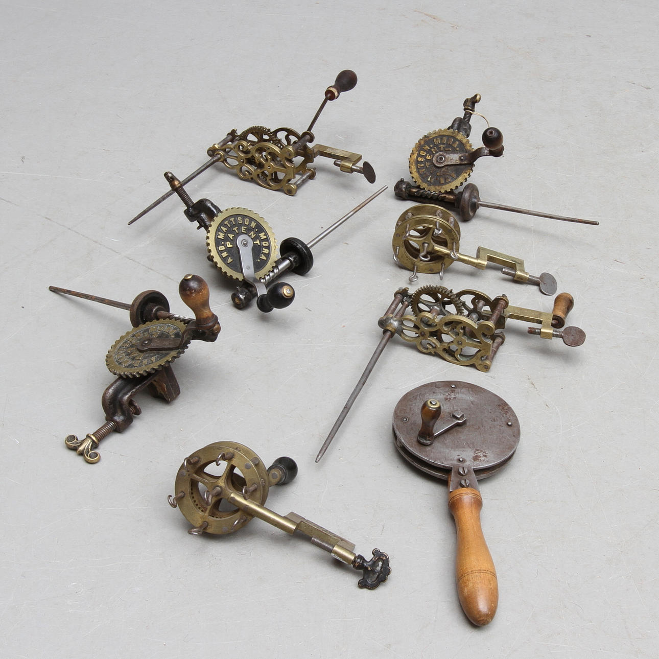 TVINN- samt SPOLMASKINER, 1800/1900-tal.