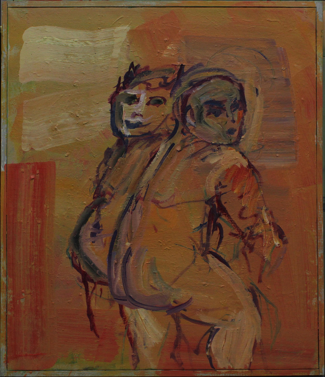 BJÖRN ALMVIKEN. Modeller. Olja på duk. Signerad a tergo Almviken.