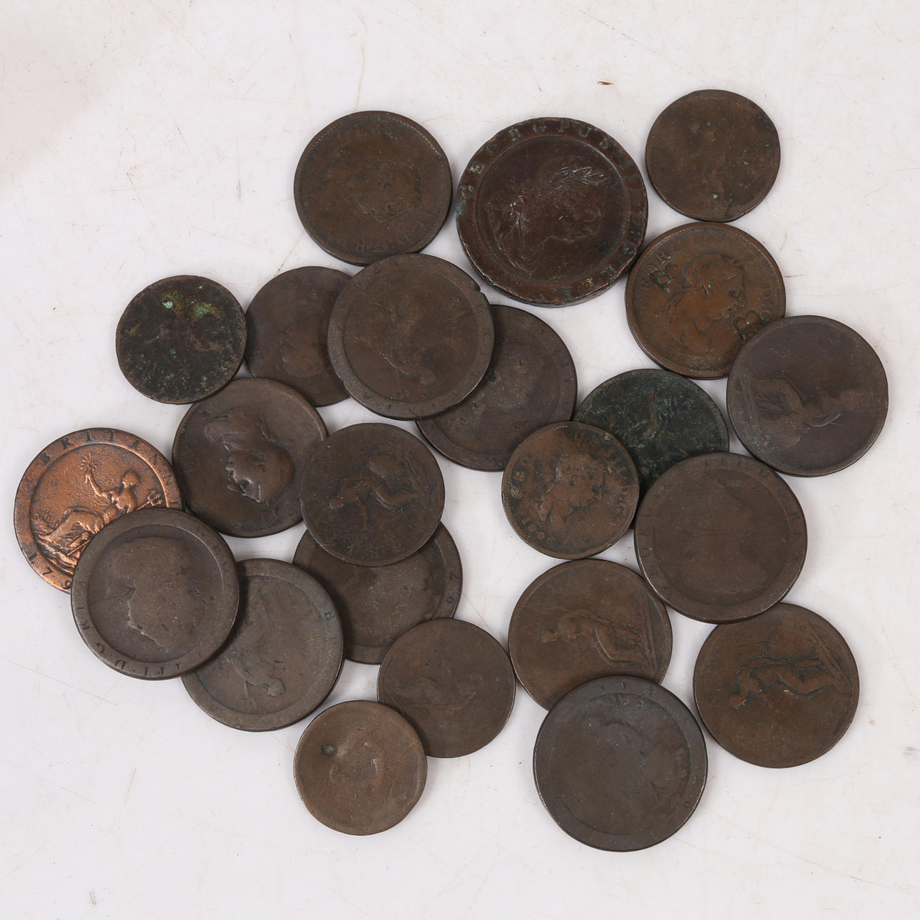 GEORGE III COPPER COINS.