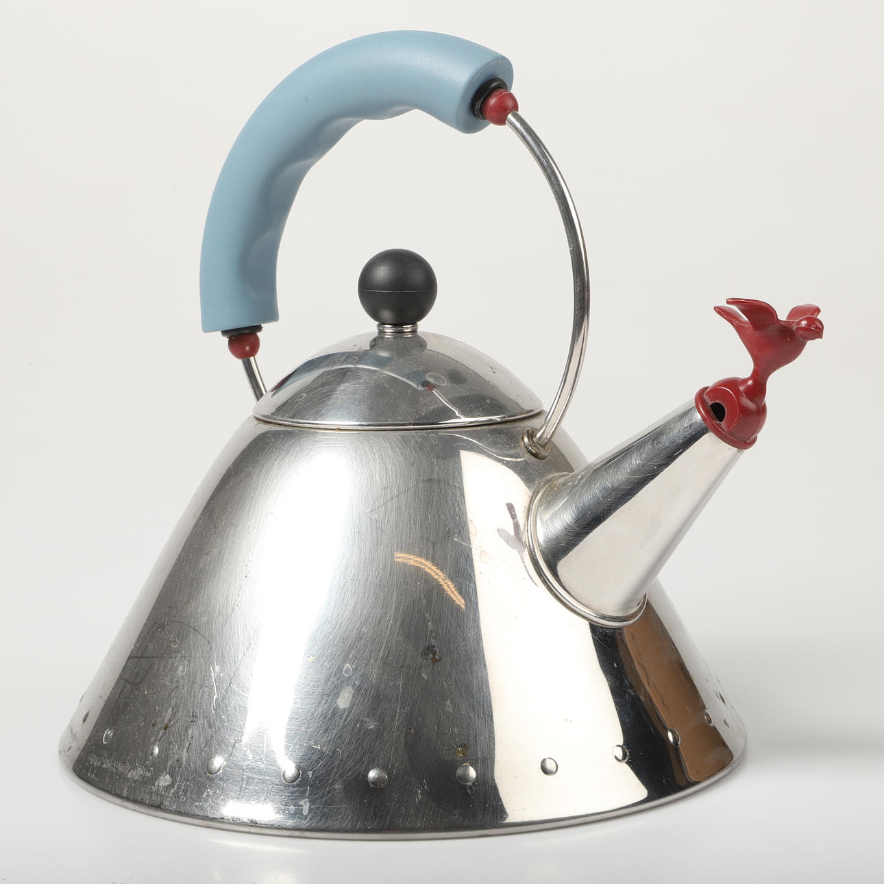 MICHAEL GRAVES. Rørkedel, rustfrit stål, Alessi, Italien.