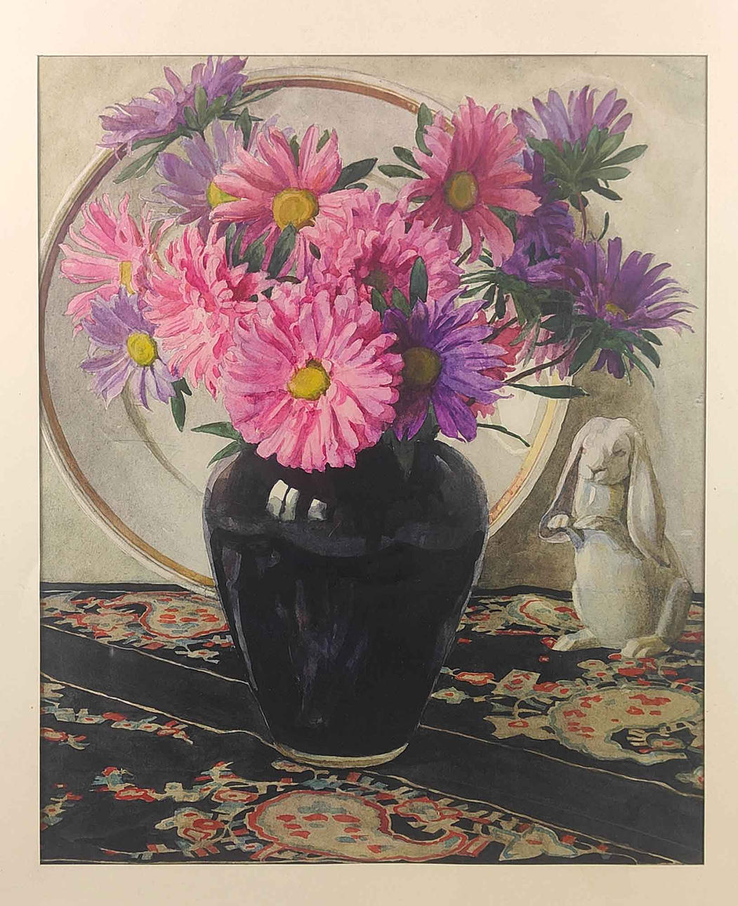 VANHA AKVARELLI SIGNEERATTU.