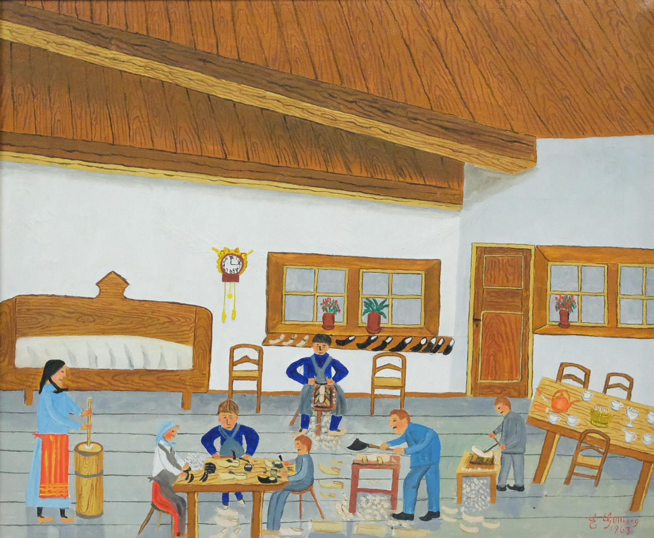 ERNST GULLBERG. TRÄSKOTILLVERKNING.