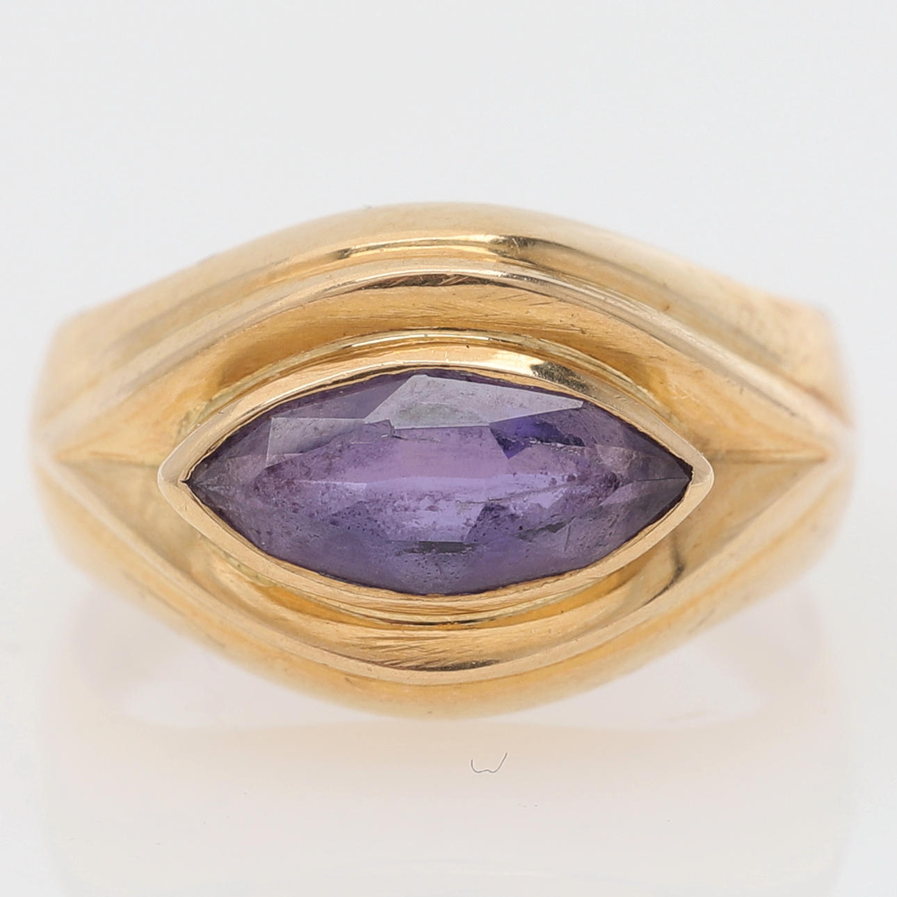 RING, 18k guld & lilla safir, GD&Co.