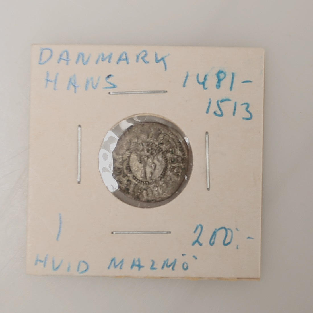 MONEDA, plata, Blanca, Dinamarca (Malmö), 1481-1513.