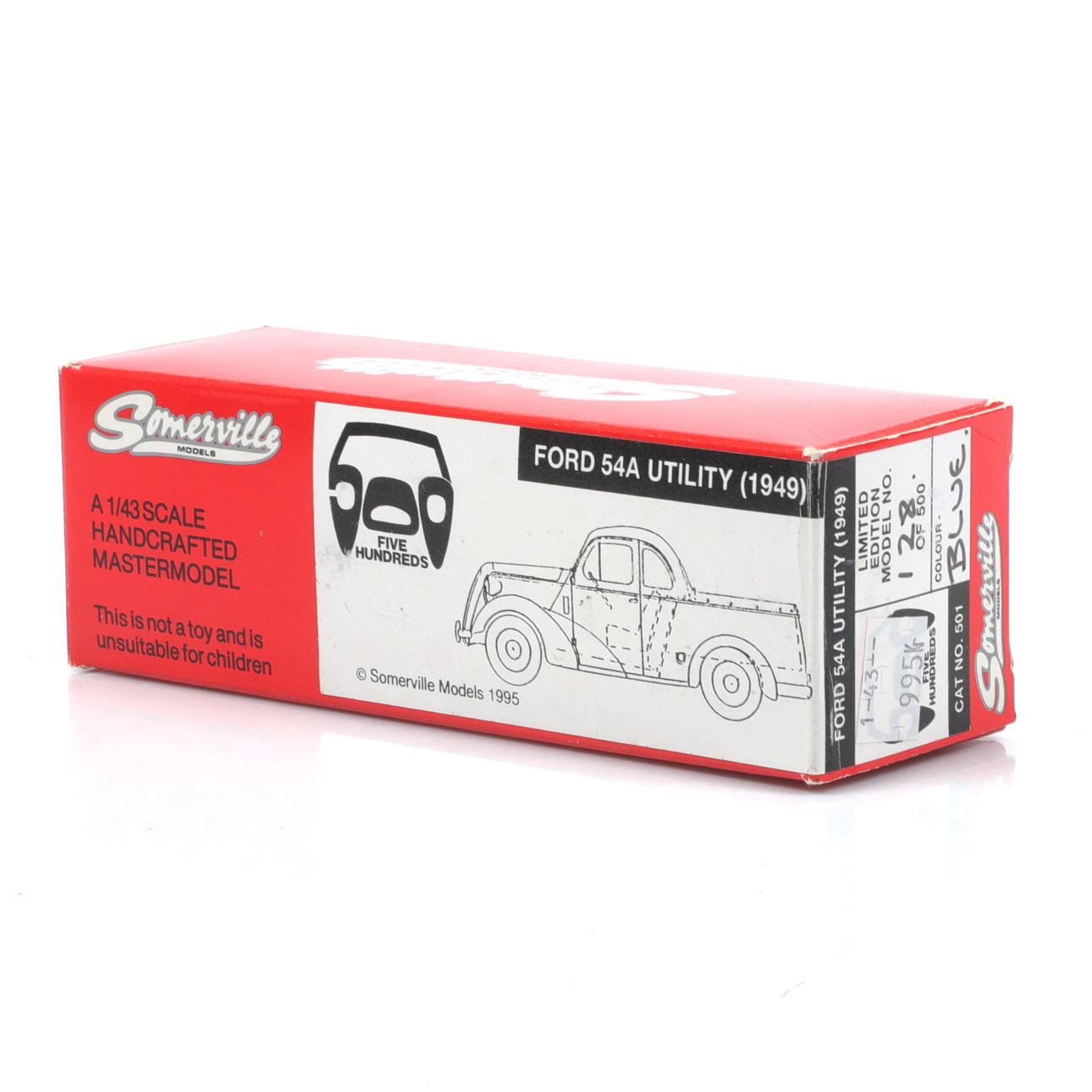 MODEL CAR, metal, Ford 54A Utility, 1949, Somerville, 1:43 scale 