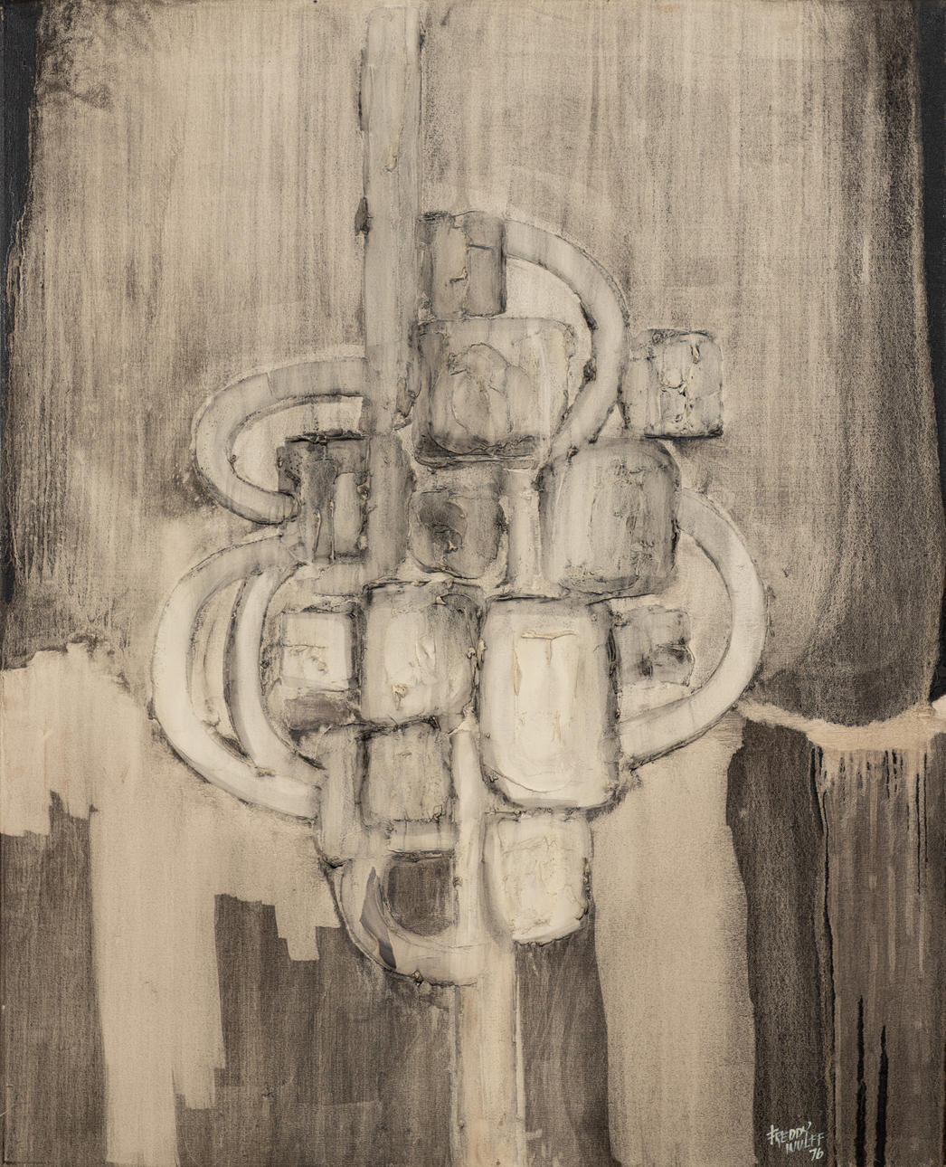 FREDDY WULFF. Abstract composition.