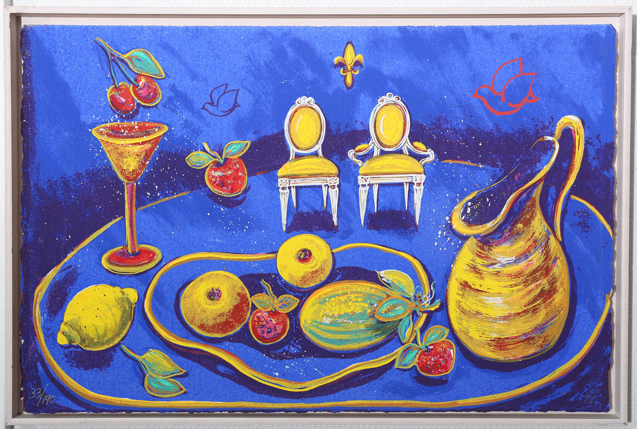 INGBRITT IRENE LAGERBERG. Blandteknik, numrerad 33/190, signerad i i.