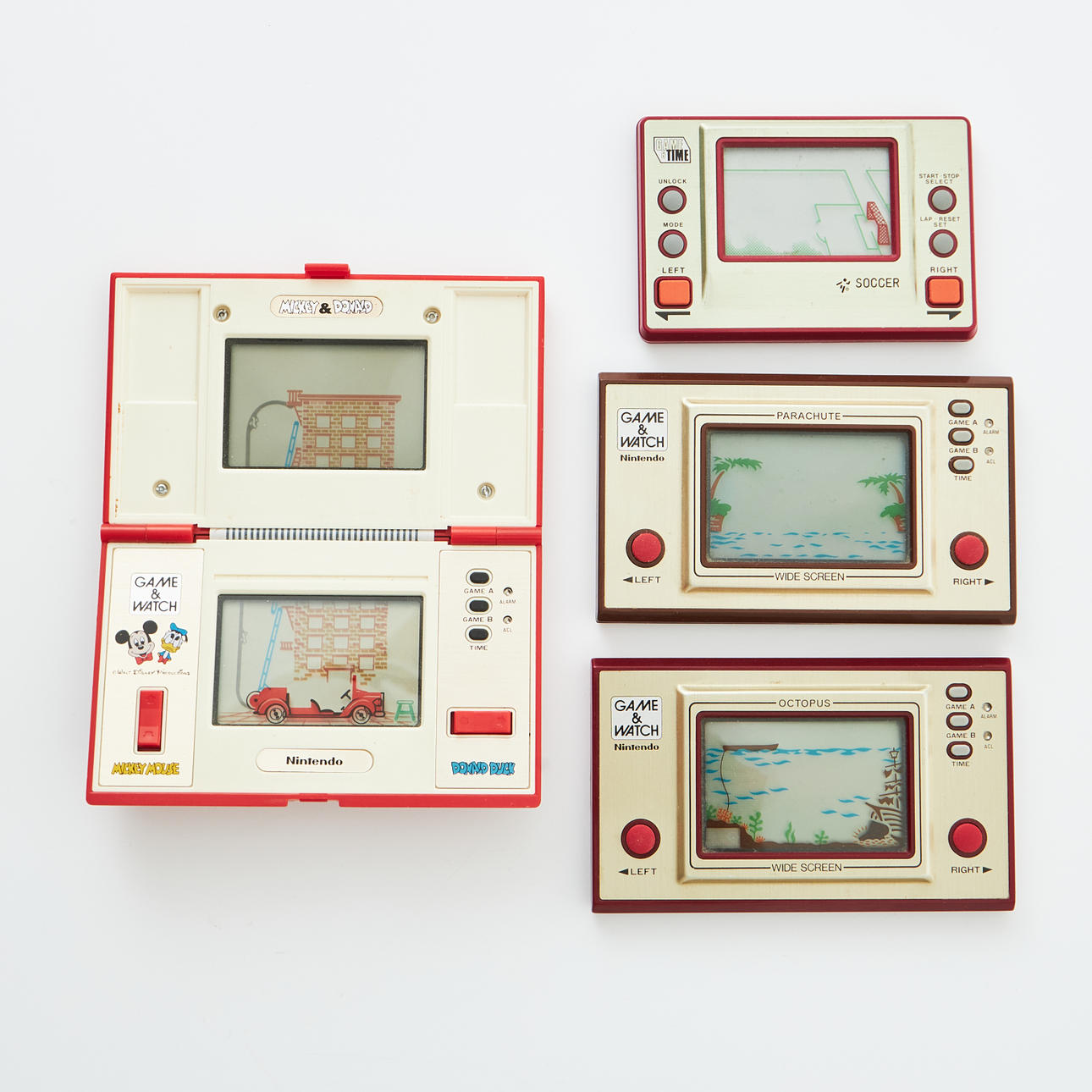 A 3-piece Nintendo Game & Watch, 1980s, Japan. Toys - Toys - Auctionet