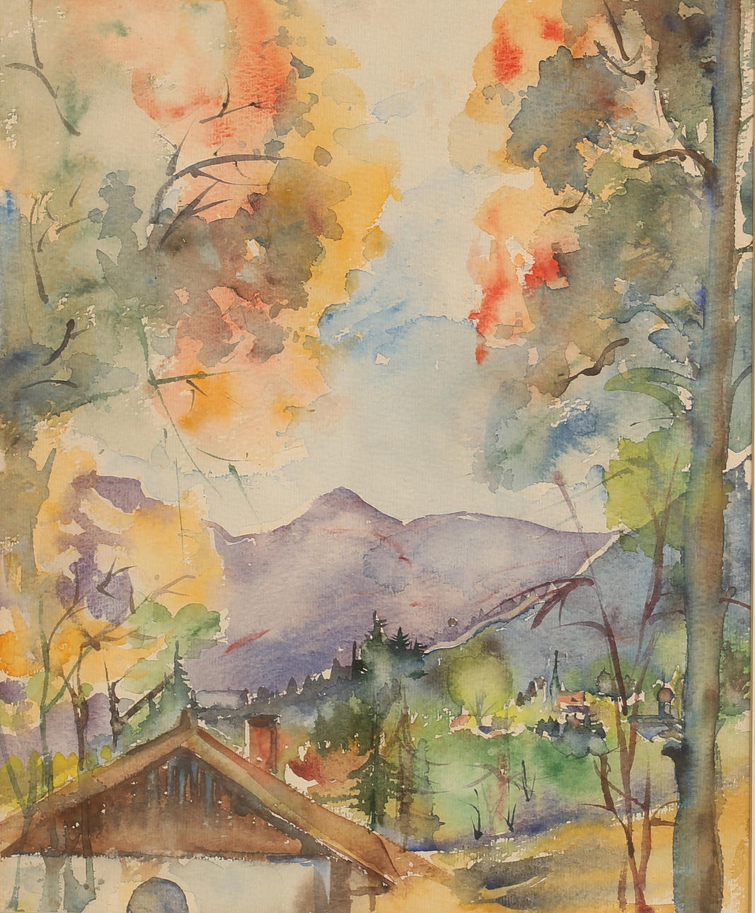 UNBEKANNTER KÜNSTLER, Aquarell.