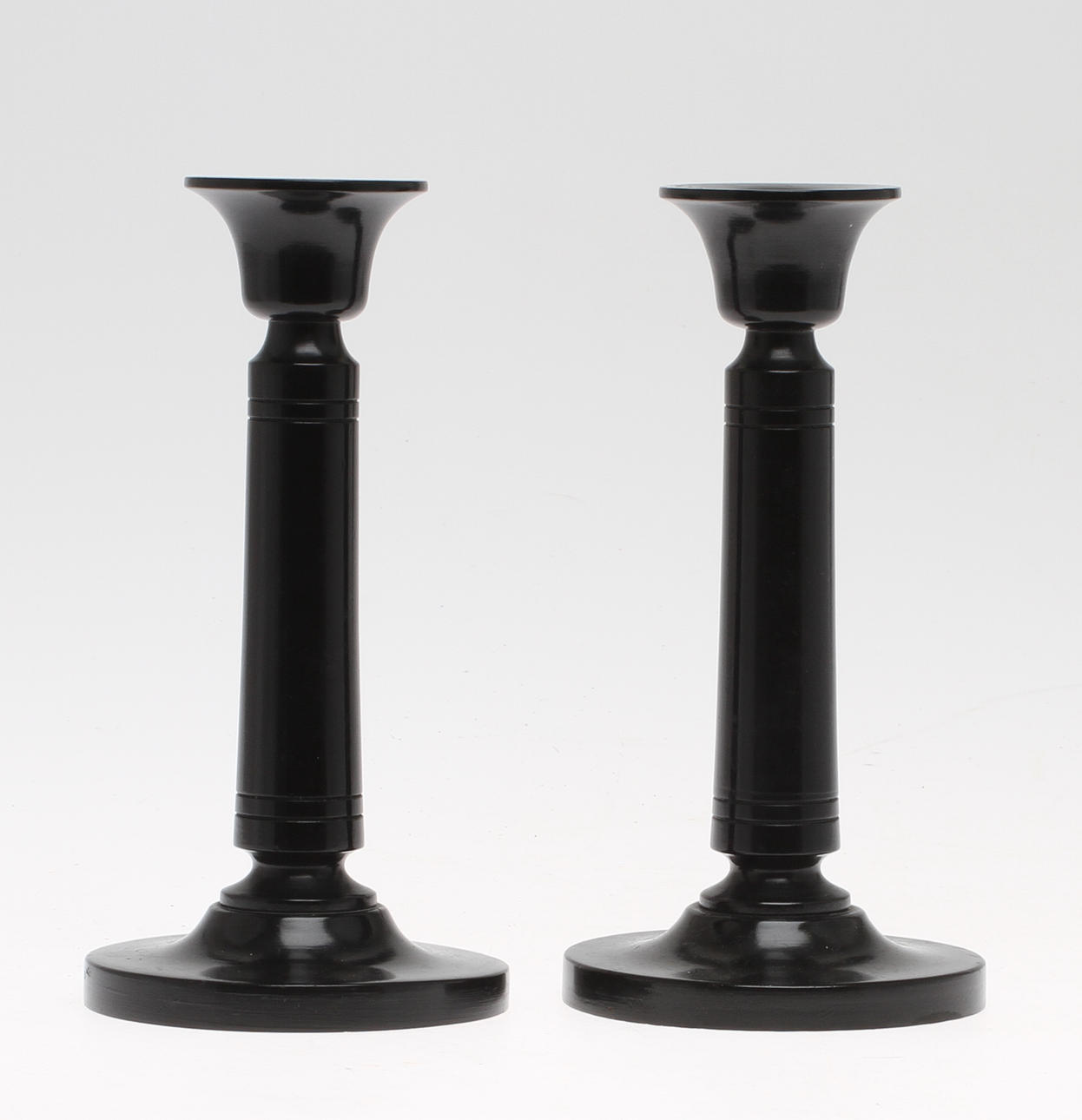 LJUSSTAKAR, 1 par, trä, Liljeholmens Ljusstake nr 12, Carl Malmsten.