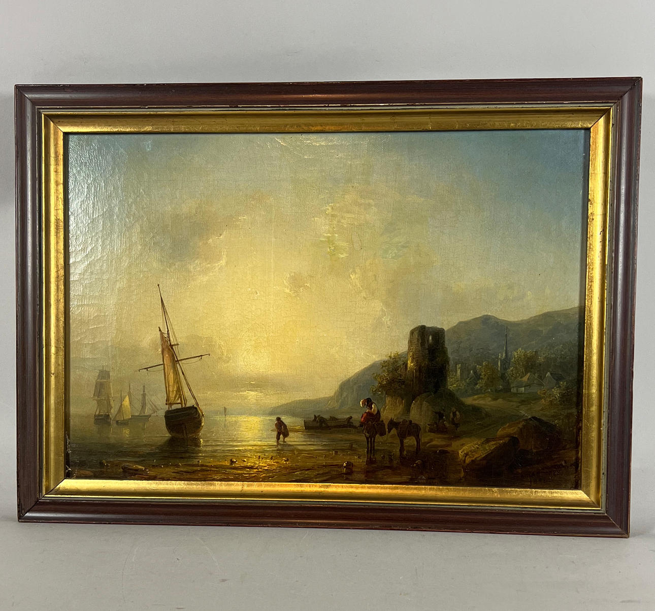 RUDOLF HARDORFF. KYST MED SEJLBÅDE.