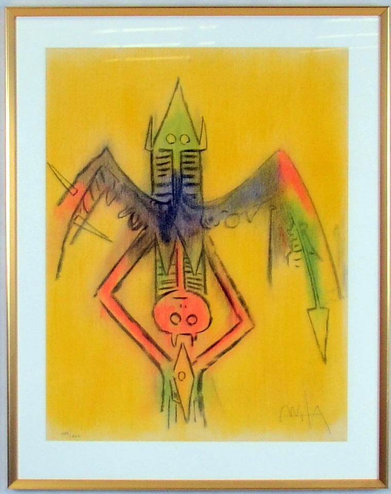 WIFREDO LAM. Färglitografi.