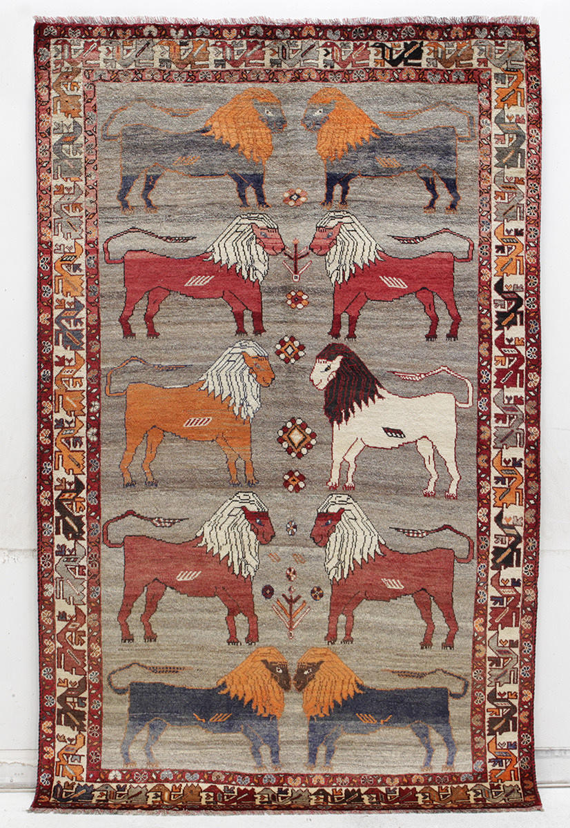 MATTA, Persisk, figural Gashgai, 243 x 140 cm.