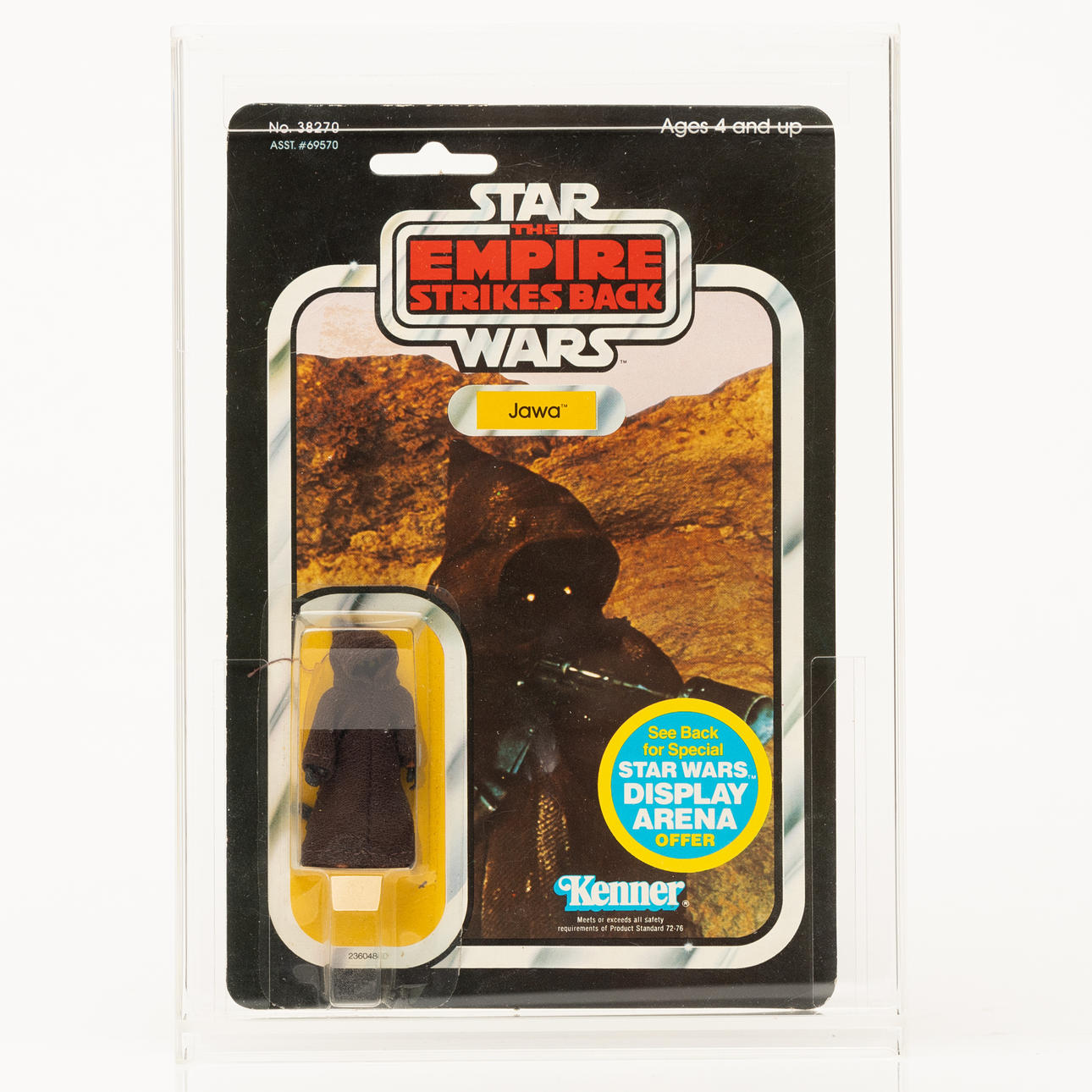STAR WARS, Java, MOC vintage Empire Strikes Back 45 back Kenner blister card.