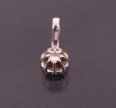 HÄNGE med diamant, vitguld 18k, GFAB, vikt 0,4 gram.