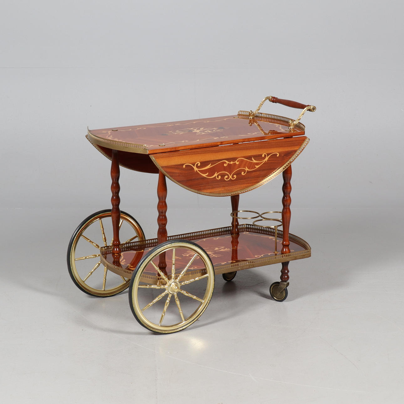 SERVIERWAGEN Holz/Metall 20. Jahrhundert.