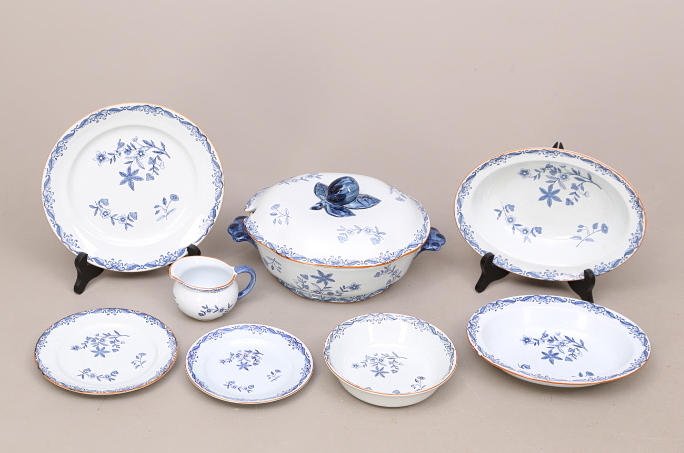 MATSERVIS, porslin, 8 delar, Ostindia - Rörstrand.