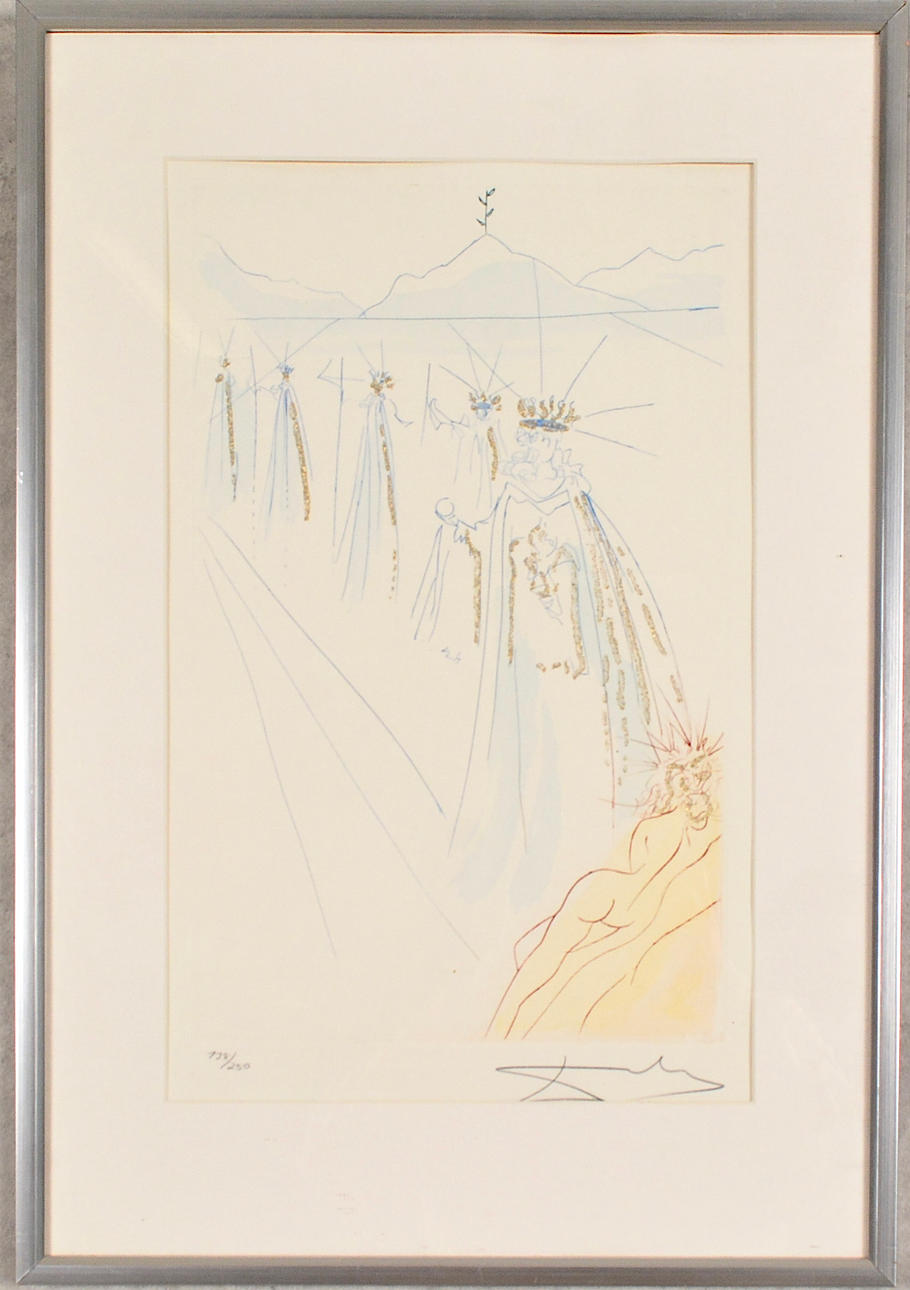 SALVADOR DALÍ. Color etching.