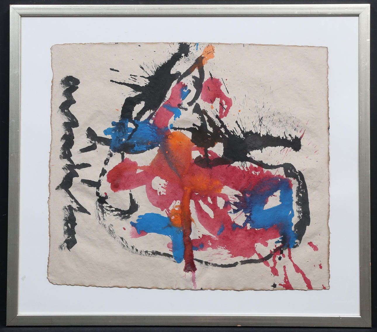 ANTON HEYBOER. acrylic on canvas, unsigned, dedication on the back.