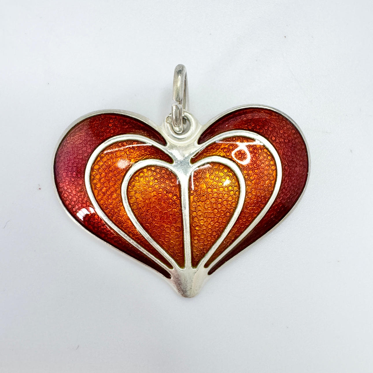 DAVID-ANDERSEN. Norway. Pendant in silver with enamel.