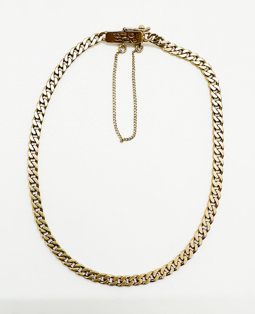 ARMBAND, 18k guld, säkerhetslänk.