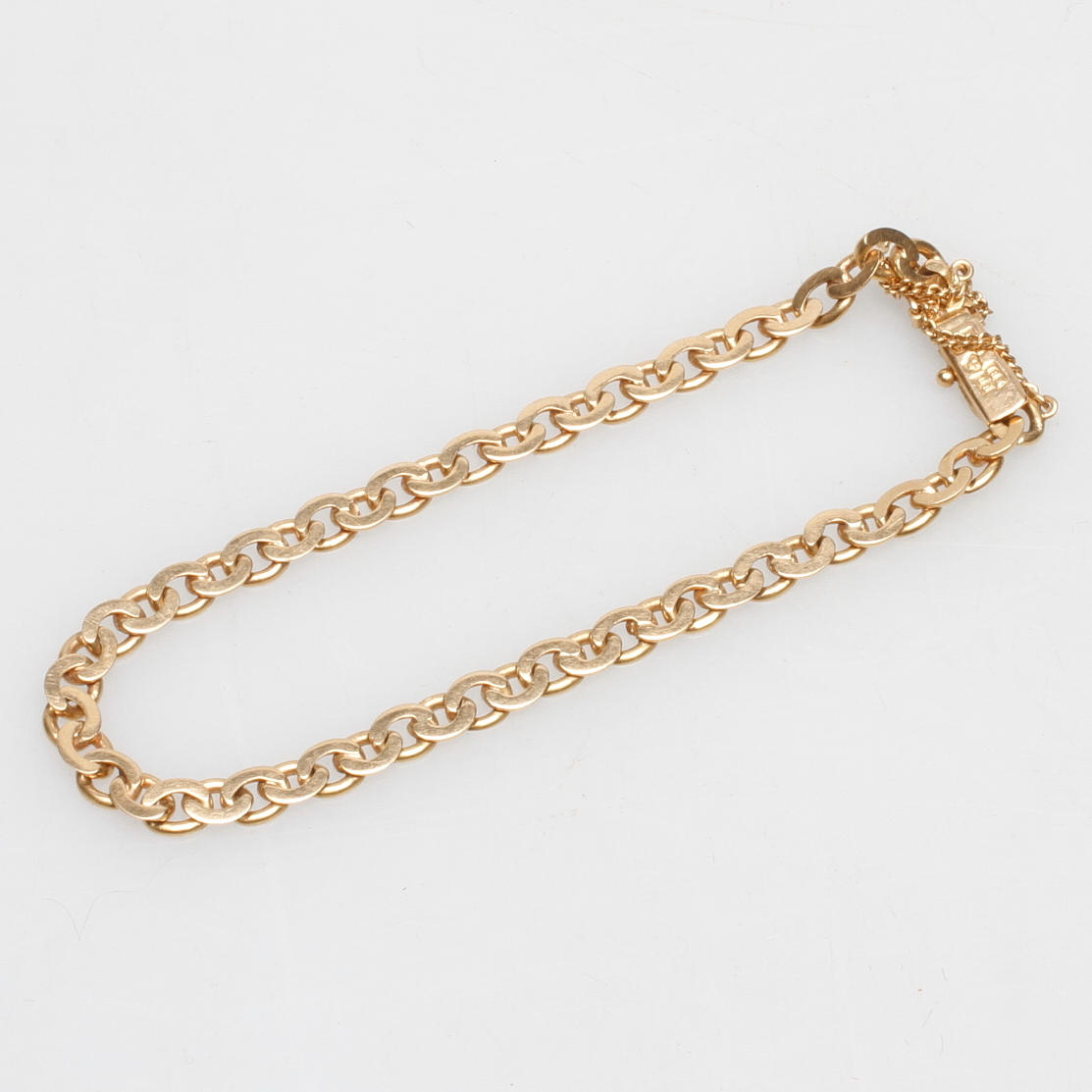 ARMBAND, 18k guld, Hugo Grun & Co Ab, Stockholm 1946, vikt ca. 10,4 gram.