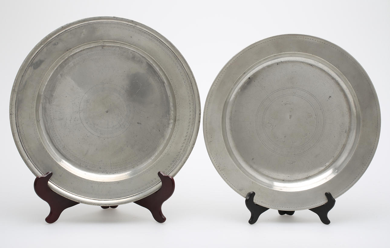 FAT, 2 st, tenn, Växjö och Eksjö, 1800-tal.