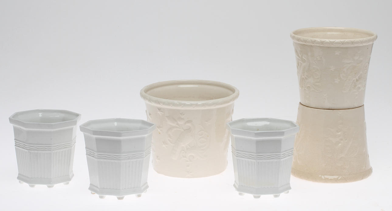 YTTERFODER, 6 st, keramik, 1900-tal.