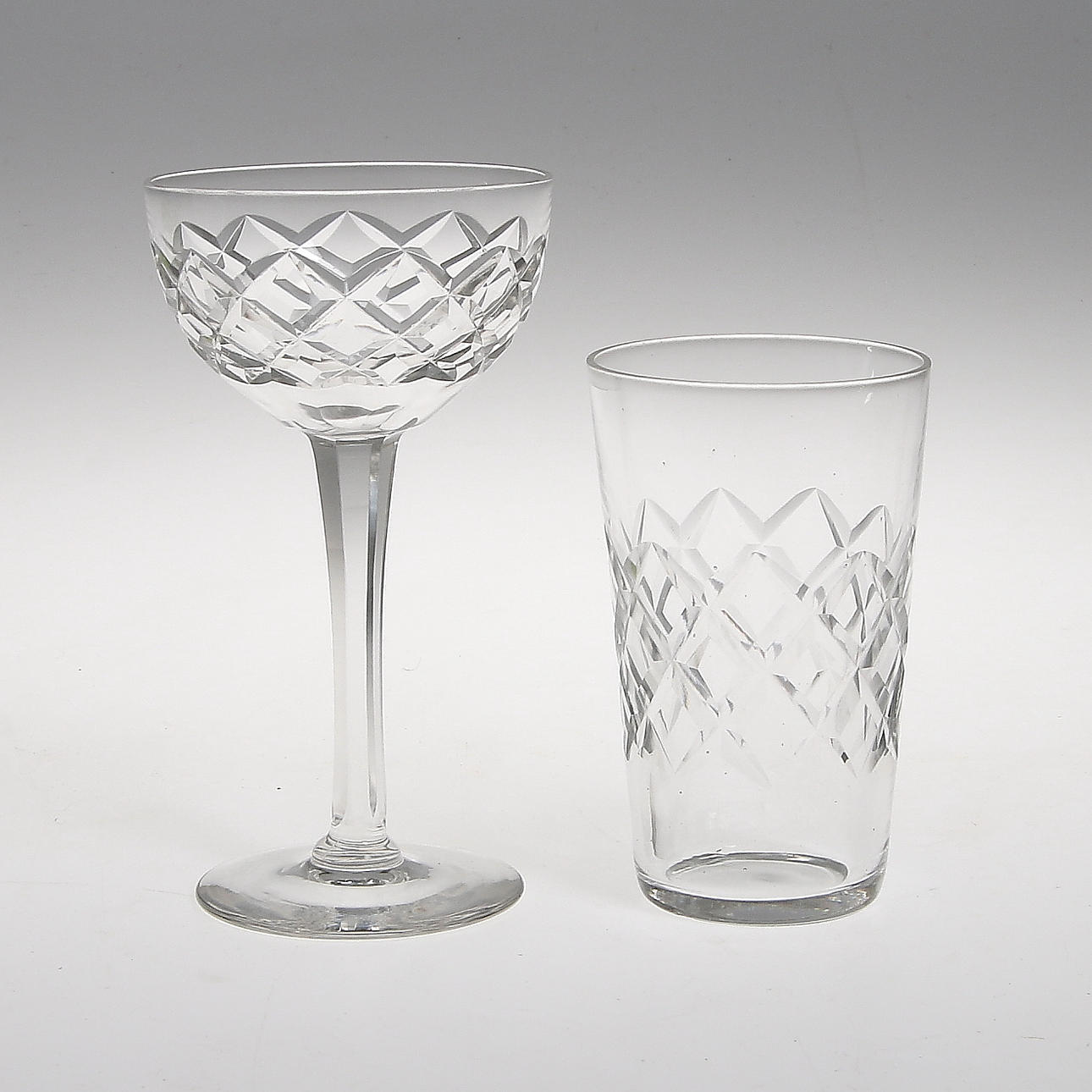 GLASSERVIS, 24 delar, troligen Kosta. 1900-tal.