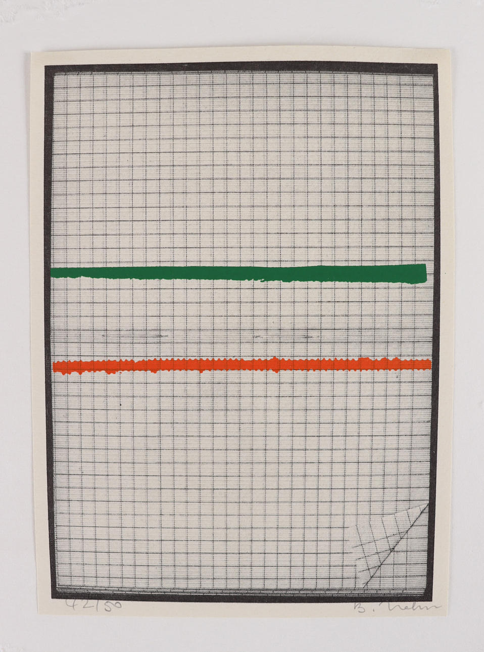 Bernd Hahn (1954-2011), etsning, ”grafisk kalender”.