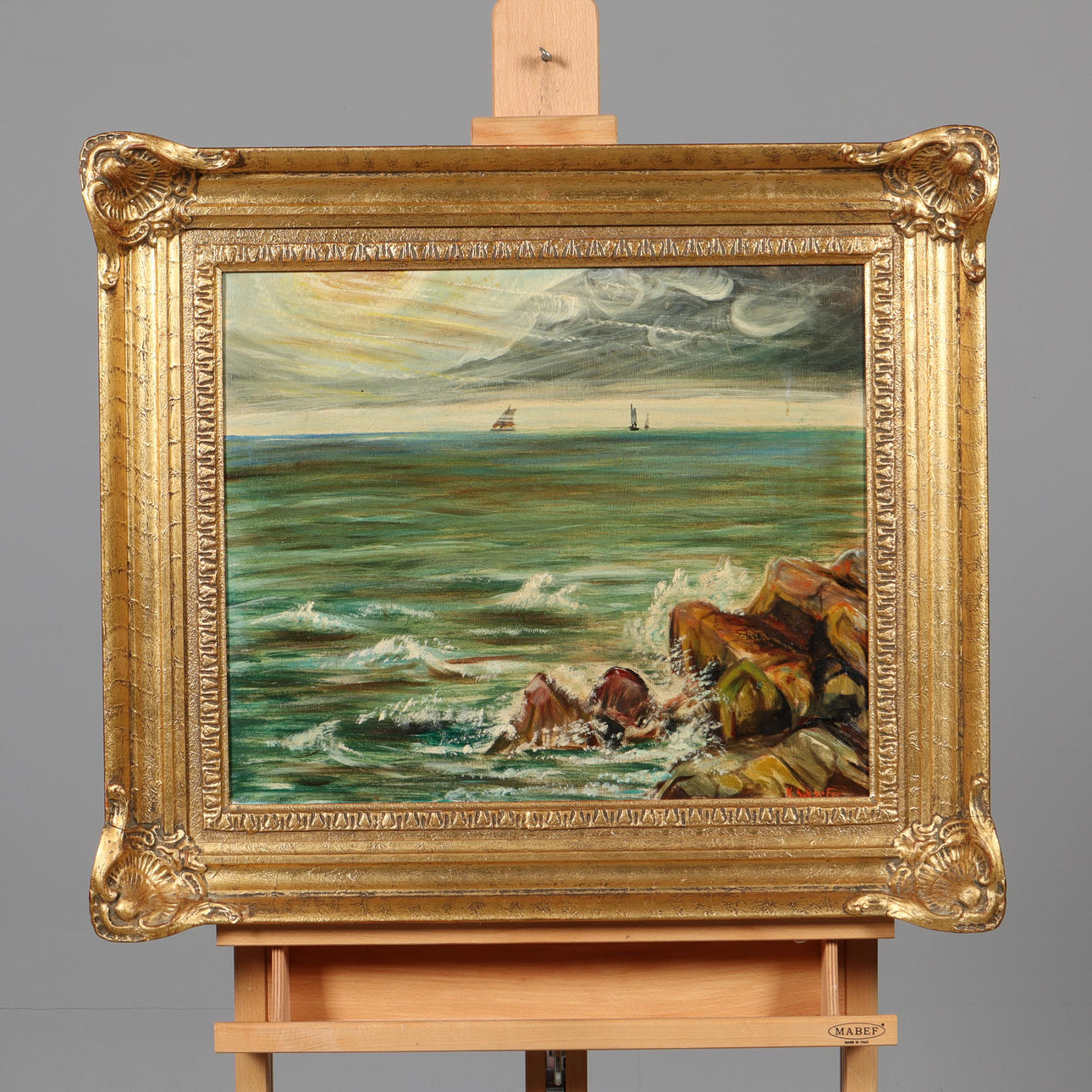 KARL SCHAEFER. OIL ON CANVAS, signed.