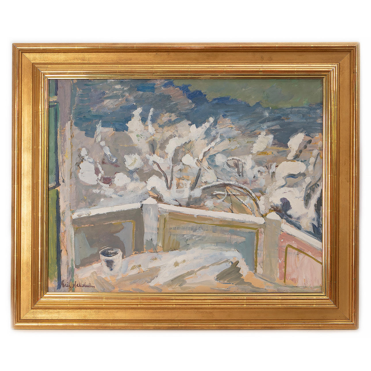 ERIK HALLSTRÖM. Oil on canvas, signed.