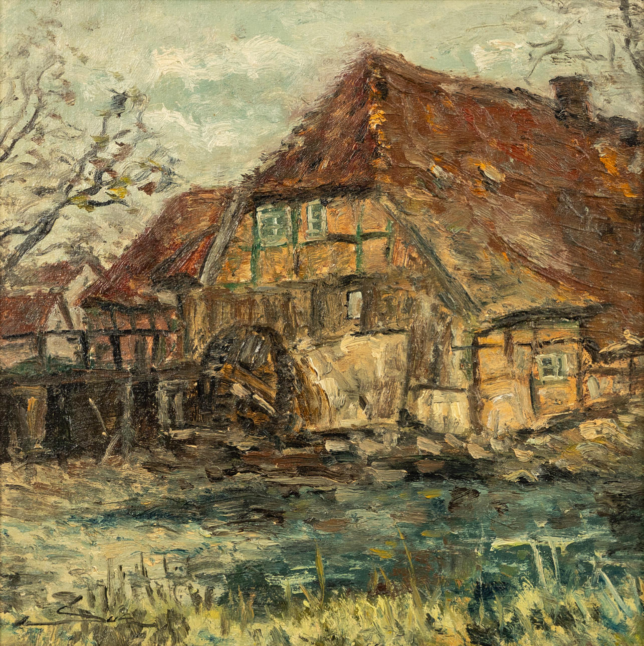 PHILIPP KARL SEITZ (1901-1982). Grander Mühle (Sachsenwald).