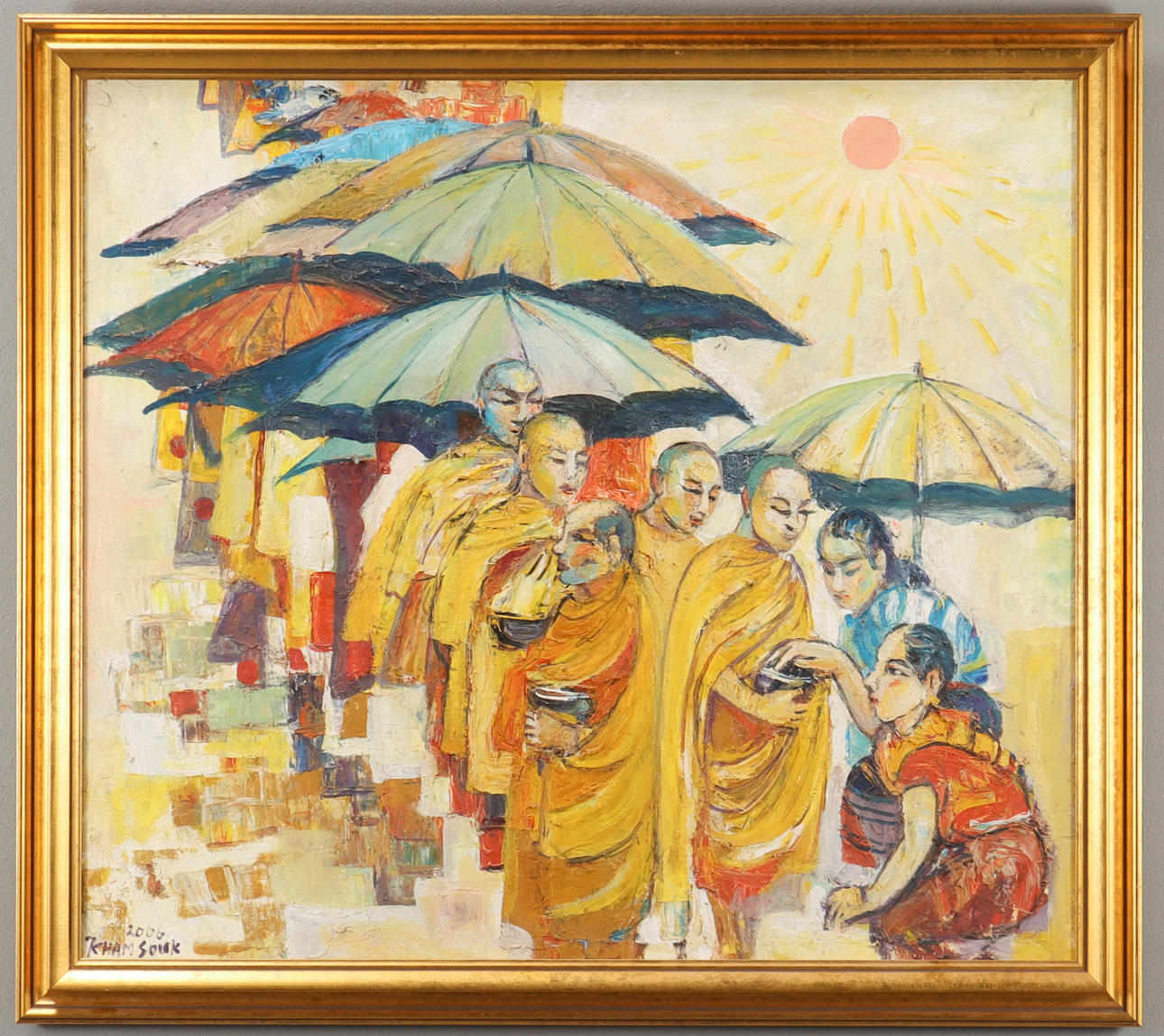 UIDENTIFICERET KONSEKRATOR, buddhistiske munke.