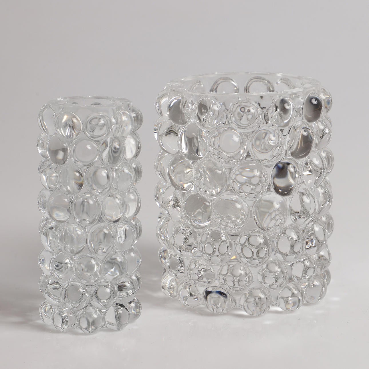 To glas „Hurricane boule“ lyslanterner, Skogsberg & Smart.