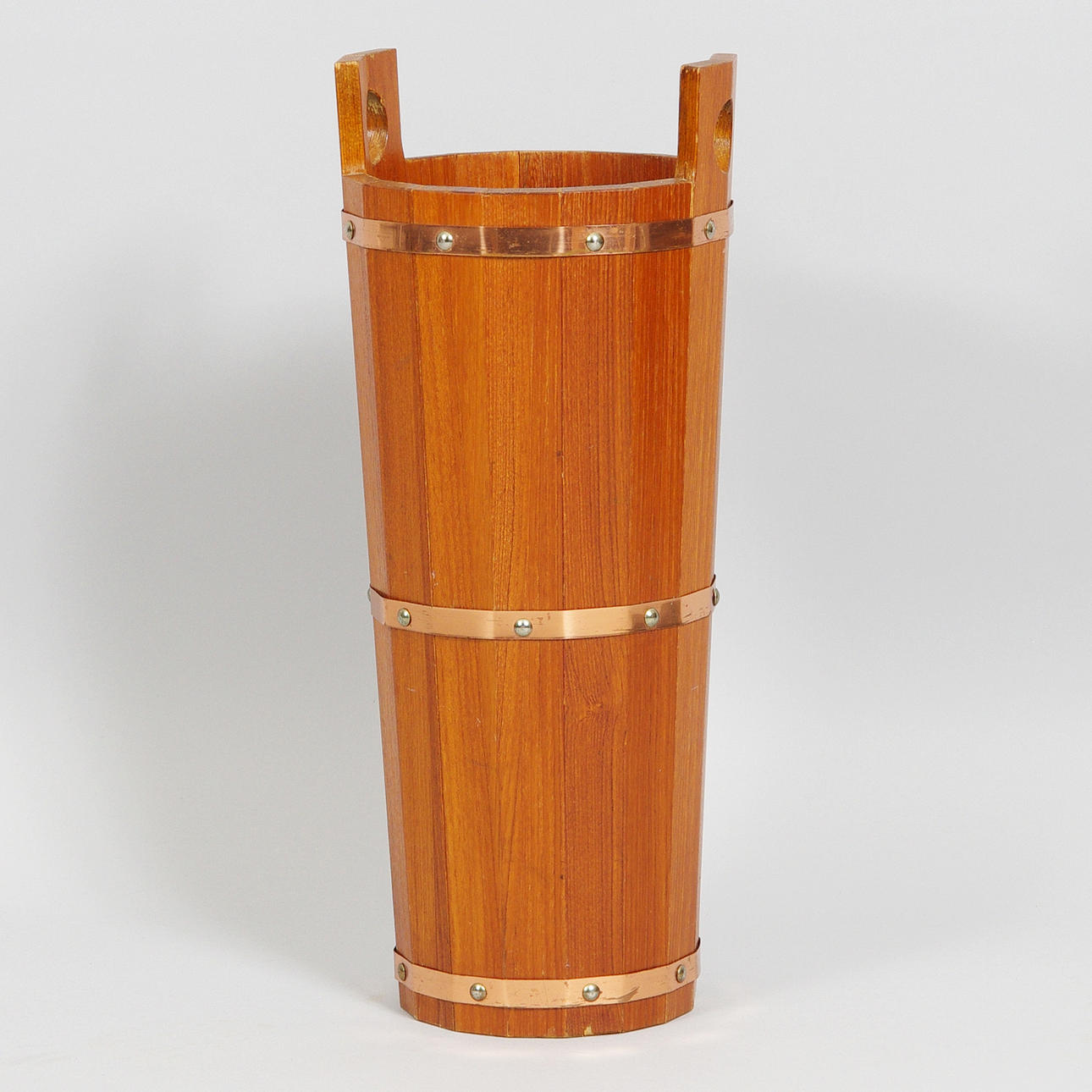 PARAPLYSTÄLL, teak, JH Fabrikerna, Sävsjö, 1900-talets mitt.