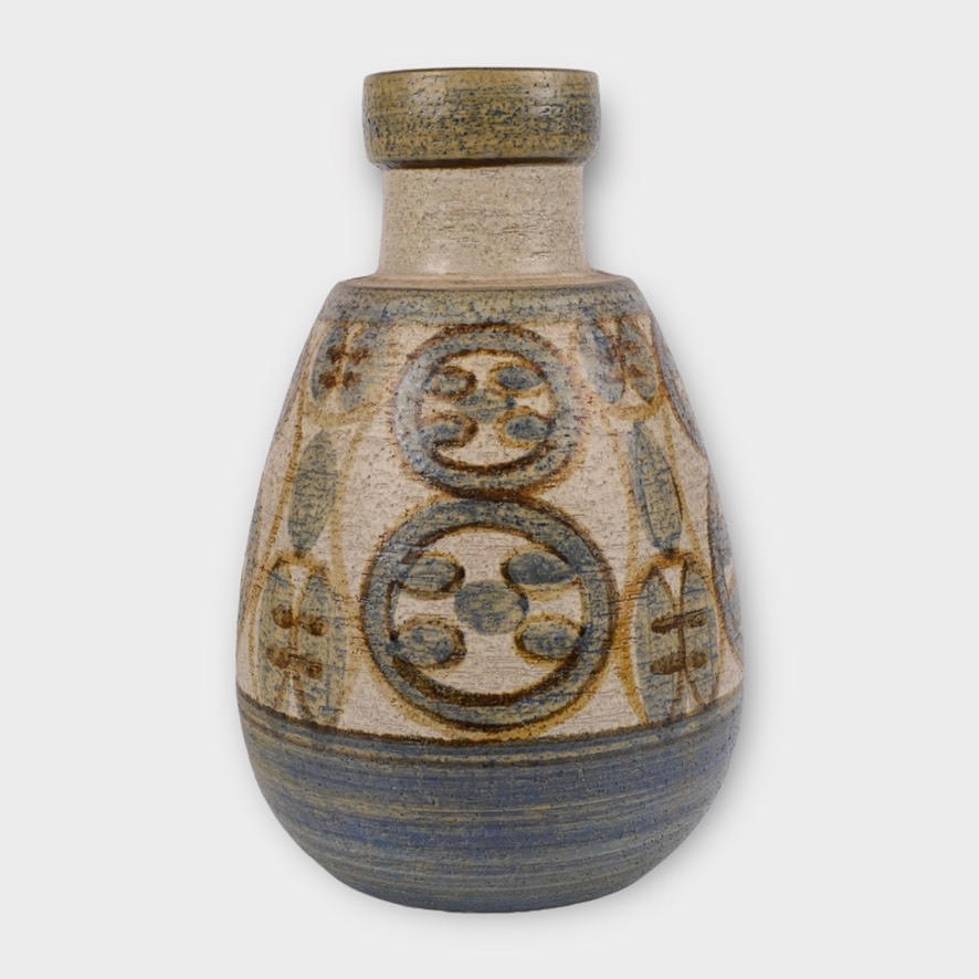 Floor vase, stoneware, Soeholm, Denmark.