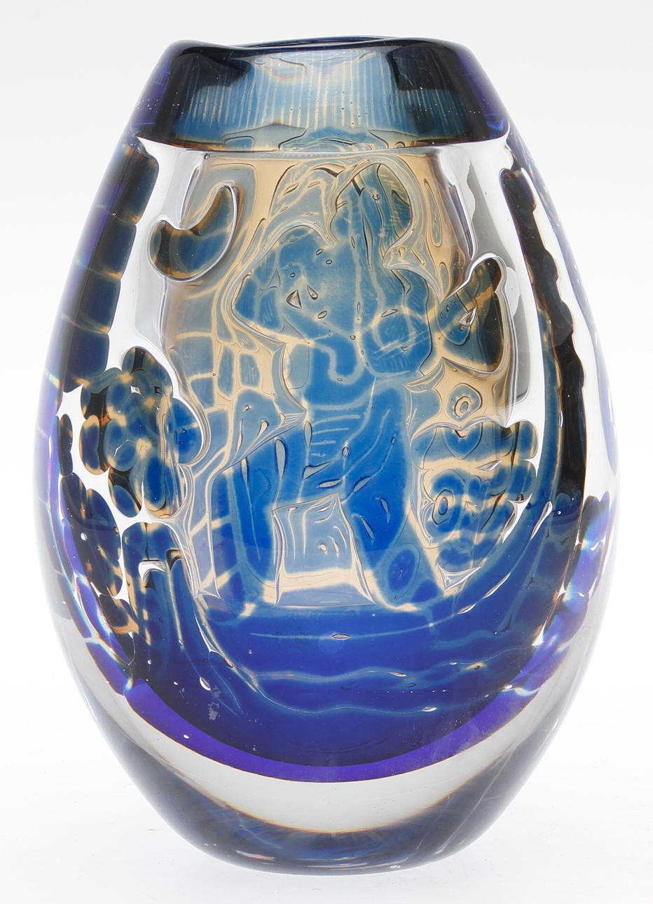 VAS, ariel, "Gondoljären", Edwin Öhrström, Orrefors.